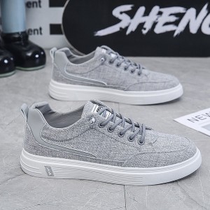 新款运动休闲布鞋潮流透气帆布工作上班平底鞋子